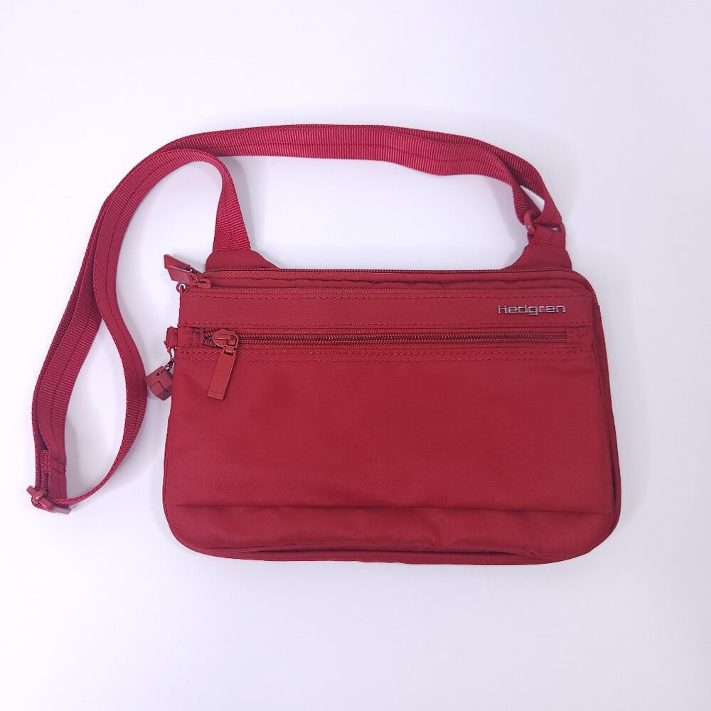 Hedgren Eye Sun Dried Tomato Red Small RFID Crossbody / Shoulder Nylon Bag